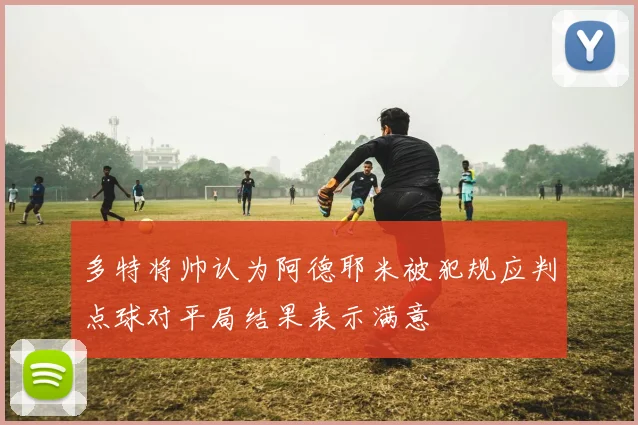 多特将帅认为阿德耶米被犯规应判点球对平局结果表示满意